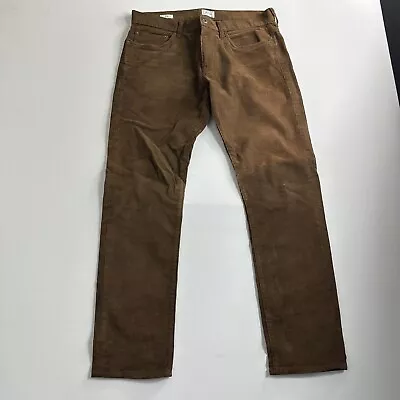 J Crew Corduroy Pants Mens Size 32x30 Brown 484 Slim Chinos Stretch Preppy Brown • $20