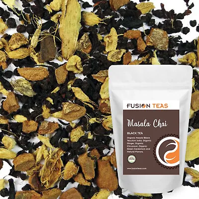 Masala Chai Black Tea - Classic Organic Loose Leaf Blend - Fusion Teas • $3