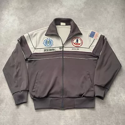 Vintage 80s Adidas National Jogging Association Jacket Size M Air Force Patch    • $26.50
