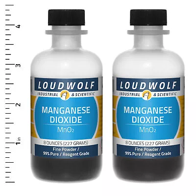 Manganese Dioxide 1 Lb Total (2 Bottles) Reagent Grade Fine Powder USA SELLER • $33.99