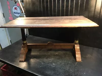 Antique Star Brand Shoes Side Table Display Table 28in X 14in X 14in • $180