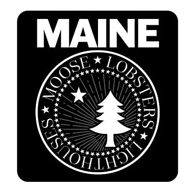 Maine Punk Lobsters Moose Lighthouses Die Cut Vinyl Sticker • $4.95