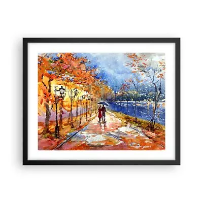 Poster Print 50x40cm Wall Art Picture Park Couple Tree Framed Image Artwork • £49.19