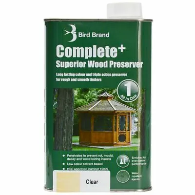 £13 • Buy Superior Wood Preserver Kills Dry Rot/Fungi/Larvae Shed Fence Cladding 1ltr
