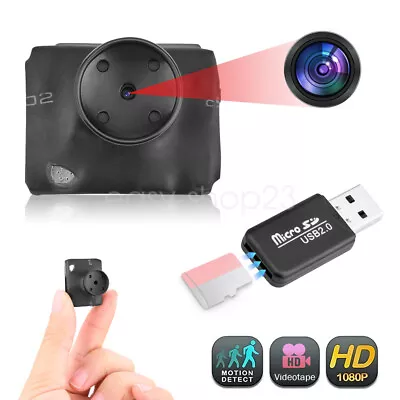 HD 1080P Mini DIY Button Camera DVR Tiny Micro Small Video Recorder Nanny Cam • £15.78