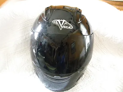 Vega Altura Full Face Helmet Black Used Size Large/ GREAT CONDITION • $55