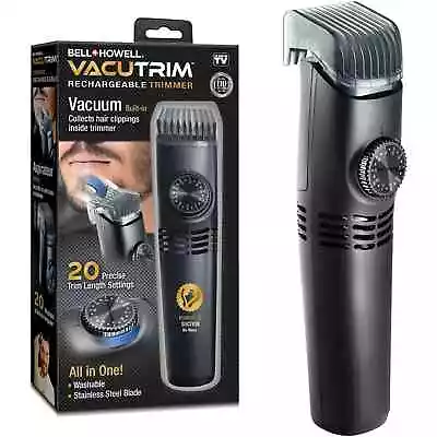 $54.95 • Buy VacuTrim Vacuum Hair Trimmer Rechargeable Shave Cordless Hair Clipper As Seen On