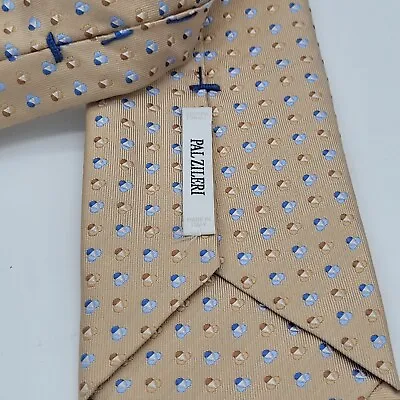 Pal Zileri Cream Beige Heavy Geometric Mens Neck Tie Necktie  • $14.99