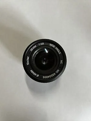 Vivitar 28mm 49mm F/1:2.8 Lens  Wide Angle Pentax No Lens Cap • $19.99