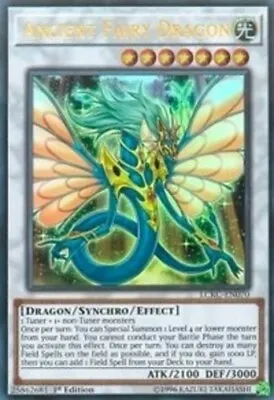$4.09 • Buy Ancient Fairy Dragon - LCKC-EN070 - Ultra Rare - 1st Edition NM YuGiOh!  Legenda