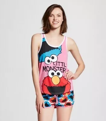 Official Sesame Street Cookie & Elmo Little Monsters Tank & Shorts Lounge Set! • $19.99