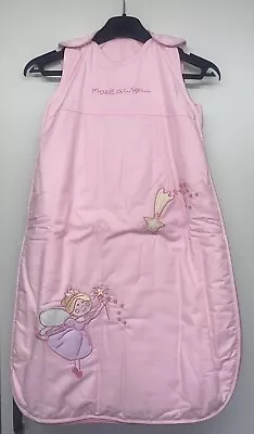 Babies 0-6 Months 2.5 Tog Sleeping Bag Pink Fairy Wishes  • £7.95