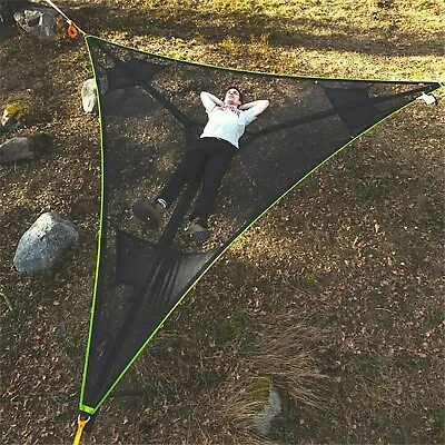✨Giant Aerial Camping Hammocks Multi-Person Portable Triangle Camping Hammock • £32.95