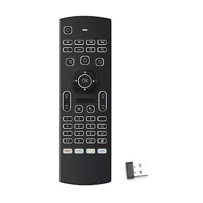 81 Keys 2.4G RF Backlit Fly Air Mouse TV Remote Control For KODI TV BOX PC • $13.19