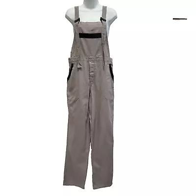 Vintage Grey Straight Denim Dungarees Uk Men's / Women's 12 W30 L32 • £14.97