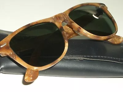 Vintage B&l Ray Ban Pearlized Blonde Tortoise G15 Crystal Wayfarer Ii Sunglasses • $449.99