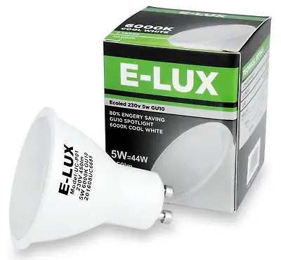 3 X Led Gu10 5w Bulbs Spotlight Lamps Warm White Cool White Equal 44w Halogens • £4.95