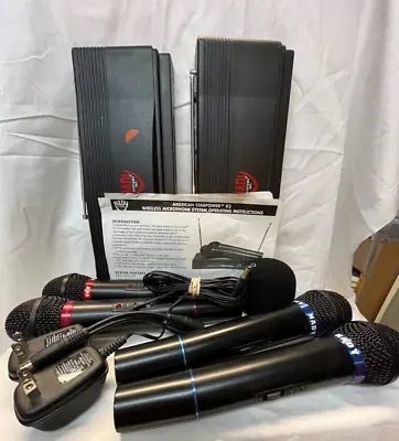 (2) Nady American Starpower X2 Dual Wireless Microphone Systems Untested • $65