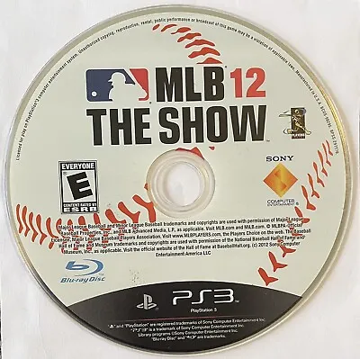 MLB 12: The Show (Sony PlayStation 3 2012 PS3) DISC ONLY | NO TRACKING | M348 • $3.98