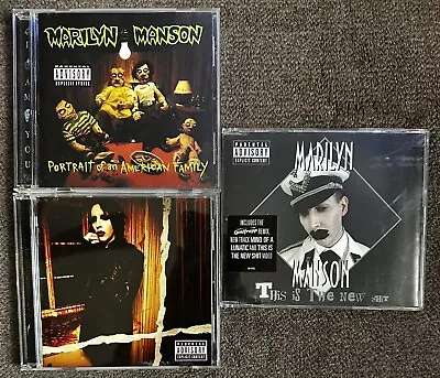 Marilyn Manson 3 CD Lot -Eat Me Drink Me/Portrait American Family / New Shit • $39.95