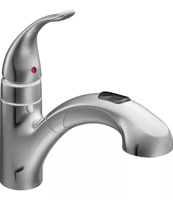 New Moen 67315C Integra One-Handle Low Arc Pullout Stainless Kitchen Faucet  • $139