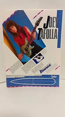 IBANEZ 540 RADIUS GUITARS JOEY TAFOLLA  1988 PRINT AD.  11 X 8.5  T3 • $8.95