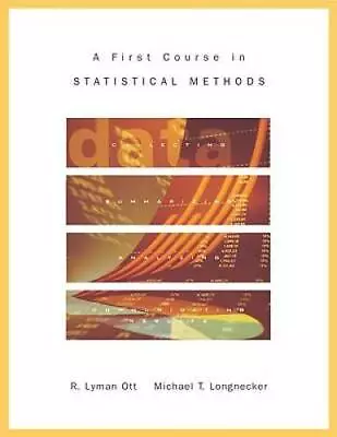 A First Course In Statistical Methods (with CD-ROM) (Duxbury) - ACCEPTABLE • $6.73