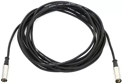 Hosa MID-515 Serviceable 5-Pin DIN To Same 15 Feet Pro MIDI Cable • $15.95