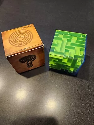 ThinkMax Money Maze Puzzle Box For Kids Adults Perfect Money Holder - Green • $4.99