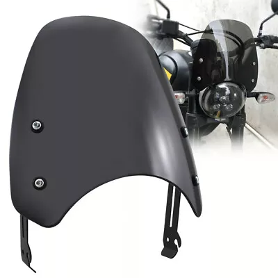 Black Windscreen Windshield Wind Deflector For Ducati Scrambler 400 803 15-21 • $20.92