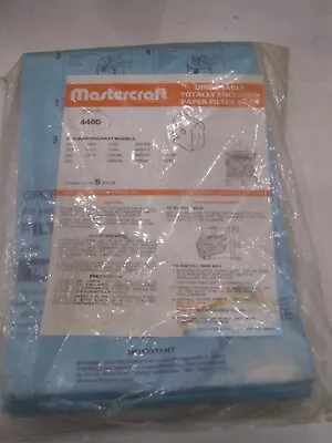 5 NOS Mastercraft Vacuum Bags / Filters Style No. 4465 • $19