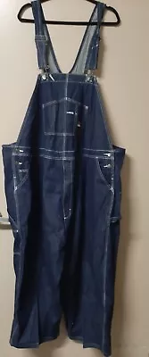 Berne Bib Overalls Men's Size 58x25 Dark Blue Denim Farm Ranch Workwear  • $44