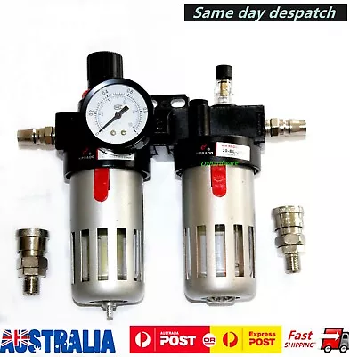 Air Compressor Oil Lubricato Moisture  Water Trap Filter Regulator With Fitting  • $39.90