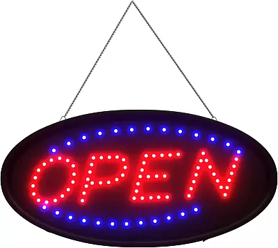 LED Open Sign Electronic Billboard With Flashing And Steady Modes Bright High • $29.33
