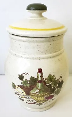 RARE Metlox Provincial Fruit Grapes  Ivy California Pottery Decanter Cookie Jar. • $25.47