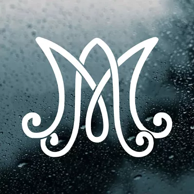 Auspice Maria Monogram Vinyl Decal V3 - Virgin Mary Ave - Die Cut Sticker • $4.99