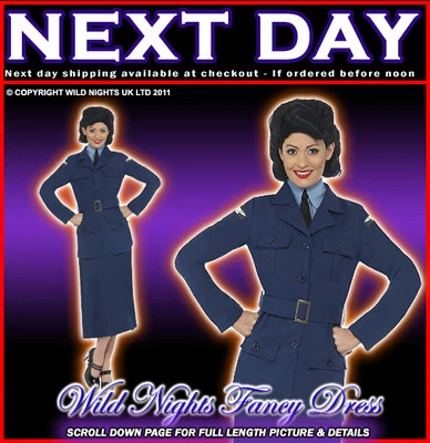 £34.20 • Buy Fancy Dress Costume # Ladies 1940's Raf Uniform Sm 8-10