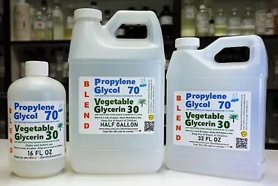 16 32 64 Ounce 70/30 Blend Pg/vg Propylene Glycol Vegetable Glycerin Usp Grade • $18.18