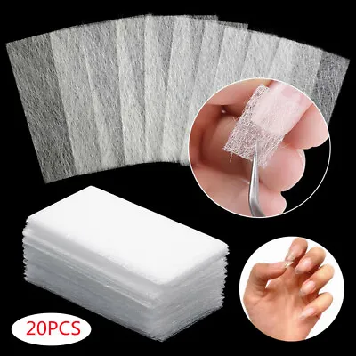 20PCS Nail Silk Wrap Repair Kit Extension Silk Fiberglass For Gel Extension • $7.68