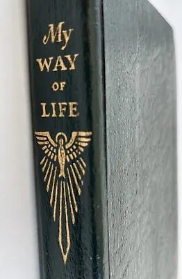 Vtg 1952 My Way Of Life Saint Thomas Pocket Green Leather The Summa St Catholic • $19.99