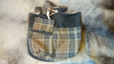 Pure Linen Shopping Bag With Purse Sustainably Hand Made Hand Sewn Recycled Good • $26