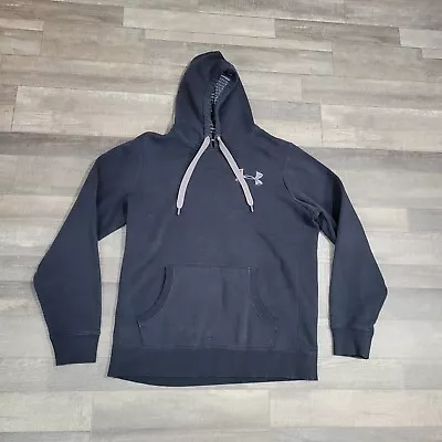 Under Armour Pullover Hoodie Mens Size Large Black Logo Sweater • $10