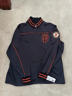 Vintage Nos New Nwt Rare 2008 Sf Giants Majestic Zipper Road Warrior Jacket Xl • $75