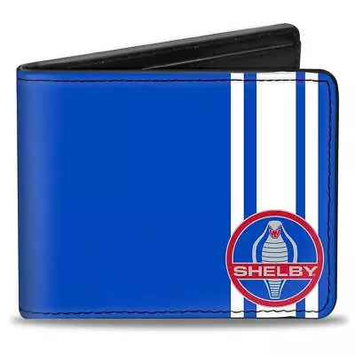 Wallet - Shelby Cobra - Blue With 3 Stripes & Signature - We'll Ship It FREE! 😎 • $17