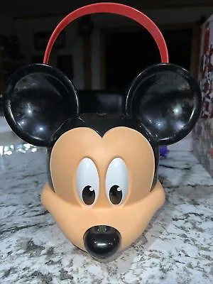 Disney Mickey Mouse Bucket Pail Easter Candy Halloween Plastic Head PTI Group • $19.23