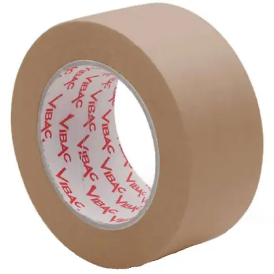 £12.89 • Buy 3 Rolls Vibac Self Adhesive Kraft Paper Tape 50m X 50mm 60gm
