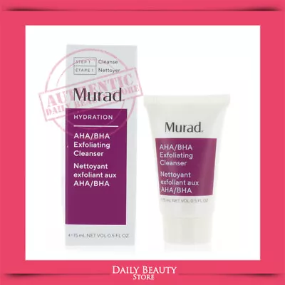 Murad AHA/BHA Exfoliating Cleanser 15ml 0.5oz NEW FAST SHIP • $5.49