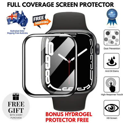 Screen Protector For Apple IWatch Series 7 SE 6 5 4 3 45 41 44 40mm Bonus Gift • $4.99