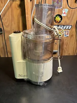 Regal La Machine 1 Full Size Food Processor Model V813 White Made In USA WORKS! • $30