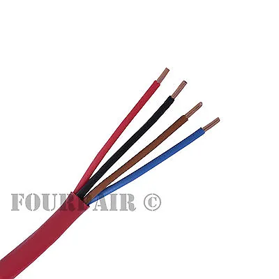 18/4 Fire Alarm Audio Wire Cable 4 Conductor 18 AWG FPLR Riser - Red - 1000ft • $234.60